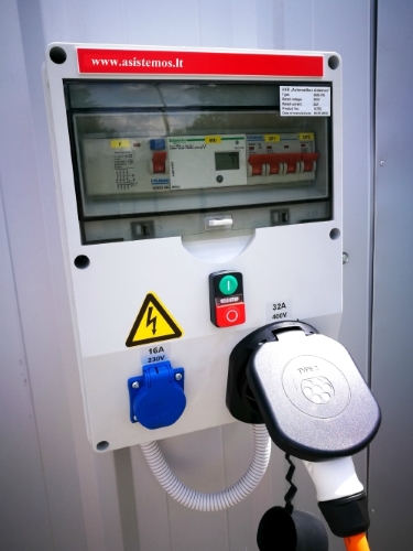 Automatikos Sistemos elektromobilio ikrovimo stotele Nissan LEAF Electric Car Electric Vehicle Charging Station (3).jpg